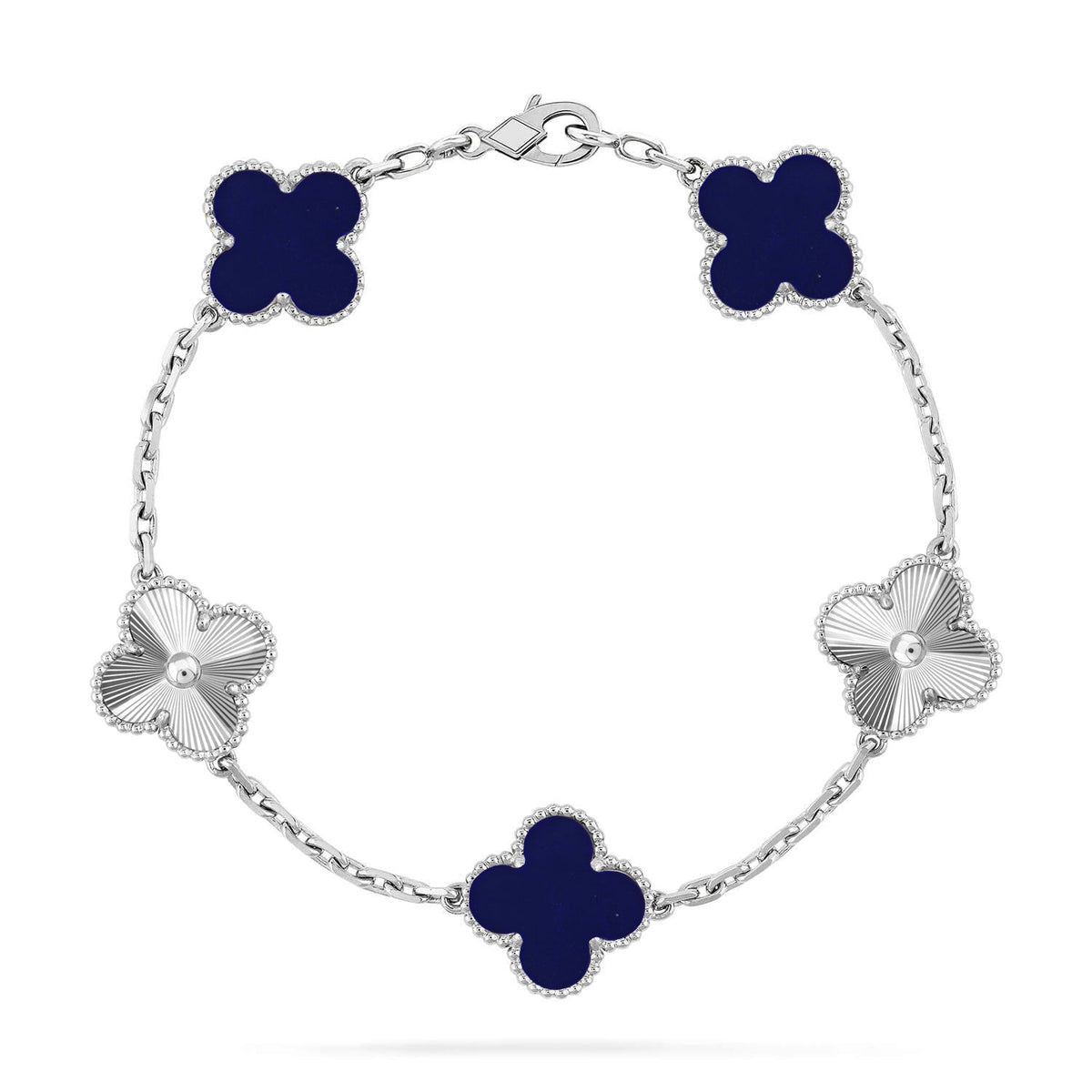 [Vera Jewelry]CLOVER 5 MOTIF LAPIS LAZULI BRACELET COLLECTION