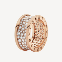 [Vera Jewelry]ZERO 1 WITH PAVED DIAMONDS ON THE SPIRAL RING