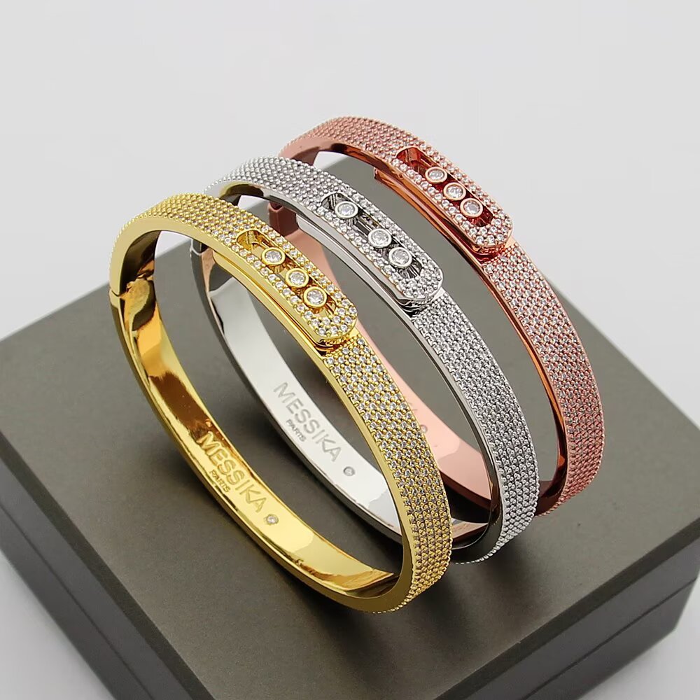 [Vera  Jewelry]Move Noa Full Pavé Diamond Bangle Bracelet