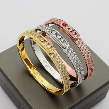 [Vera  Jewelry]Move Noa Full Pavé Diamond Bangle Bracelet