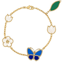 [Vera Jewelry]LUCKY SPRING BUTTERFLY 5 MOTIF BRACELET
