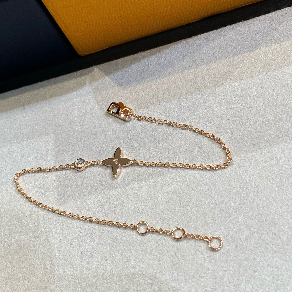 [Vera Jewelry]スターダイヤモンド ピンクゴールドブレスレット