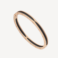 [Vera Jewelry]ZERO 1 PINK GOLD WITH BLACK CERAMIC BRACELET