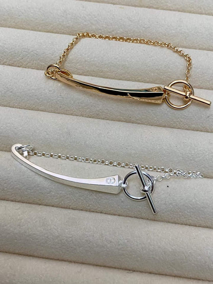 [Vera  Jewelry]CLOU DE FORGE BRACELET WITH SQUARE CONE STUDS