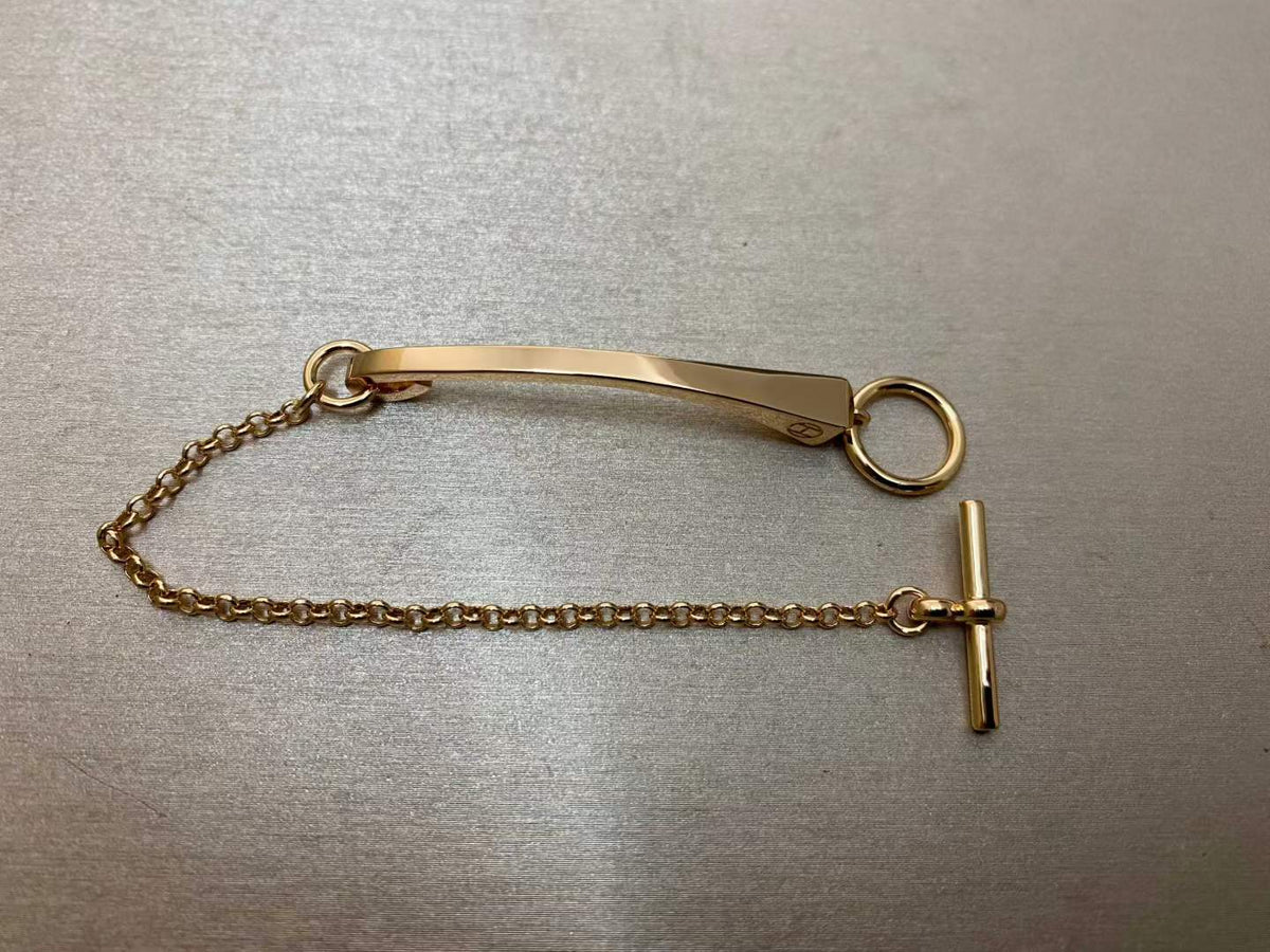 [Vera  Jewelry]CLOU DE FORGE BRACELET WITH SQUARE CONE STUDS
