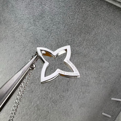 [Vera  Jewelry]FOUR-LEAF CLOVER OPENWORK NECKLACE