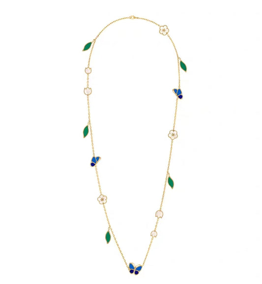 [Vera  Jewelry ]LUCKY SPRING GOLD  MOTIFS  NECKLACE