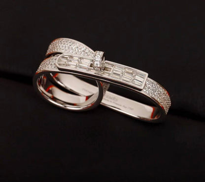 [Vera  Jewelry]Vera  Jewelry STYLE FULL CIRCLE DOUBLE DIAMOND RING