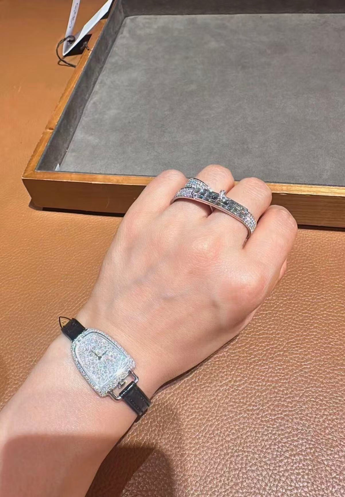[Vera  Jewelry]Vera  Jewelry STYLE FULL CIRCLE DOUBLE DIAMOND RING