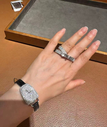 [Vera  Jewelry]Vera  Jewelry STYLE FULL CIRCLE DOUBLE DIAMOND RING