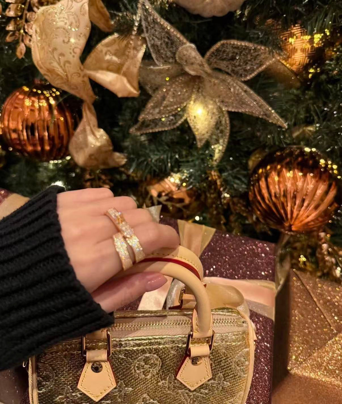 [Vera  Jewelry]Vera  Jewelry STYLE FULL CIRCLE DOUBLE DIAMOND RING