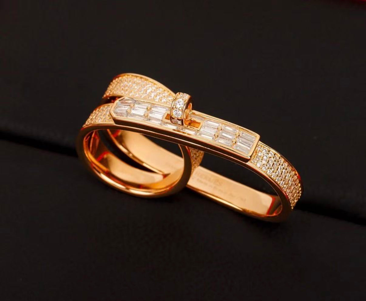 [Vera  Jewelry]Vera  Jewelry STYLE FULL CIRCLE DOUBLE DIAMOND RING