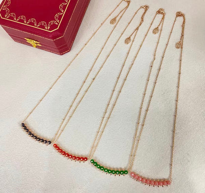 [：Vera  Jewelry]CLASH COLLECTION AGATE CHALCEDONY STUD NECKLACE