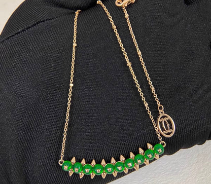 [：Vera  Jewelry]CLASH COLLECTION AGATE CHALCEDONY STUD NECKLACE