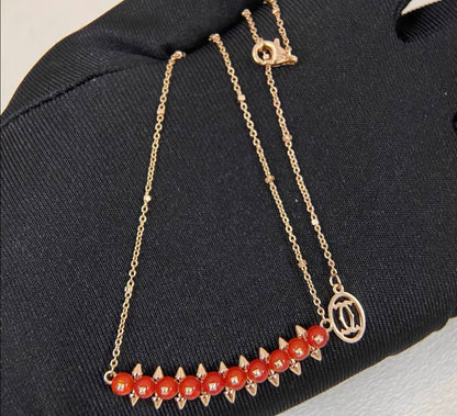 [：Vera  Jewelry]CLASH COLLECTION AGATE CHALCEDONY STUD NECKLACE