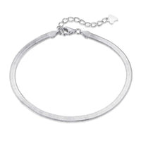 [Vera Jewelry]Flat Snake Bone Chain Blade Necklace