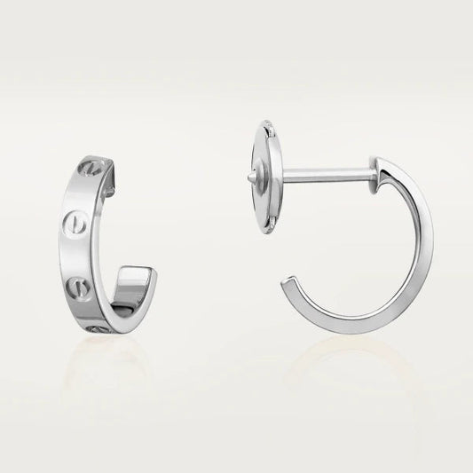 [Vera Jewelry]LOVE EARRINGS 2.65MM SILVER
