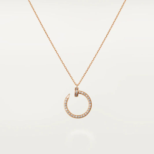 [Vera Jewelry]JUSTE NECKLACE PINK GOLD DIAMONDS