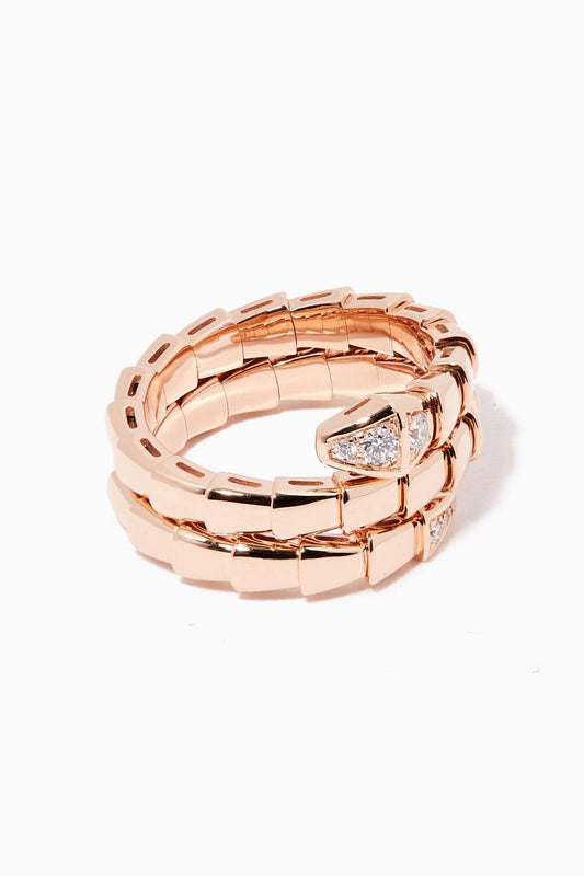 [Vera]SERPENTS DOUBLE ROW DIAMOND RING