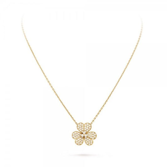 [Vera Jewelry]FLOWER DIAMOND NECKLACE