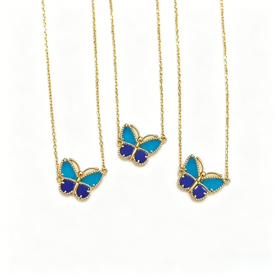 [Vera  Jewelry] 2026 Vera  Jewelry LUCKY BUTTERFLY 1 MOTIFS NECKLACE