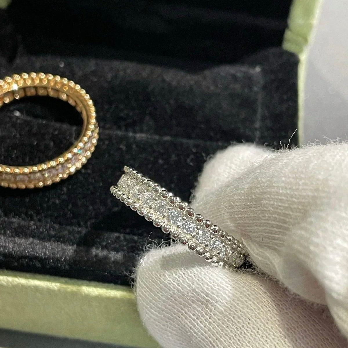 [Vera Jewelry]PERLEE DIAMOND ROSE GOLD RING