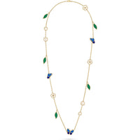 [Vera Jewelry]LUCKY SPRING BUTTERFLY 15 FLOWER NECKLACE