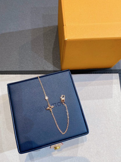 [Vera Jewelry]スターダイヤモンド ピンクゴールドブレスレット
