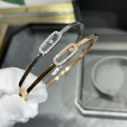 [Vera  Jewelry]Move Uno pavé flex bangle medium