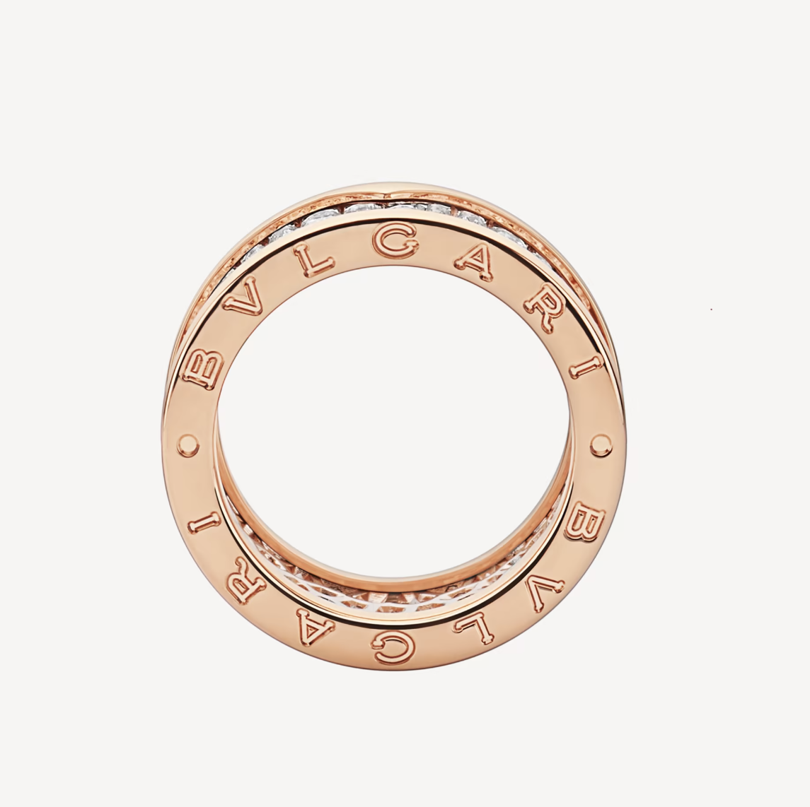 [Vera]ZERO 1 WITH PAVED DIAMONDS ON THE SPIRAL RING
