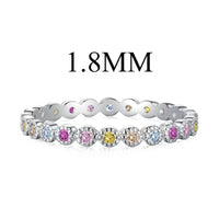 [Vera Jewelry]Unique Scintillating Round Cut Daily Ring