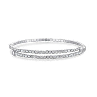 [Vera Jewelry]Row of Diamonds Round Fashion Bracelet
