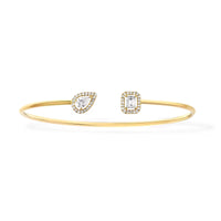 [Vera Jewelry]JONC FLEX MY TWIN TOI & MOI SILVER DIAMOND BRACELET