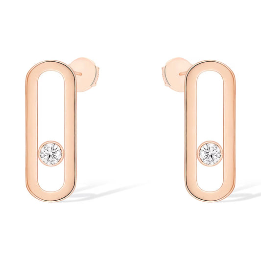 [Vera Jewelry]MOVE UNO SMALL 1 DIAMOND EARRINGS