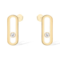 [Vera Jewelry]MOVE UNO SMALL 1 DIAMOND EARRINGS
