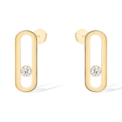 [Vera Jewelry]MOVE UNO SMALL 1 DIAMOND EARRINGS