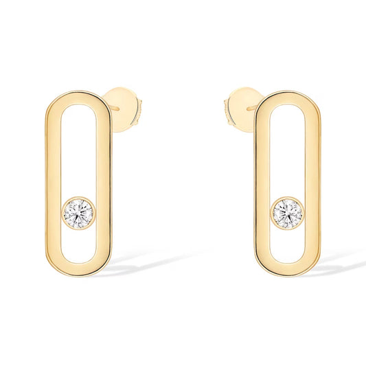 [Vera Jewelry]MOVE UNO スモール 1ダイヤモンド イヤリング