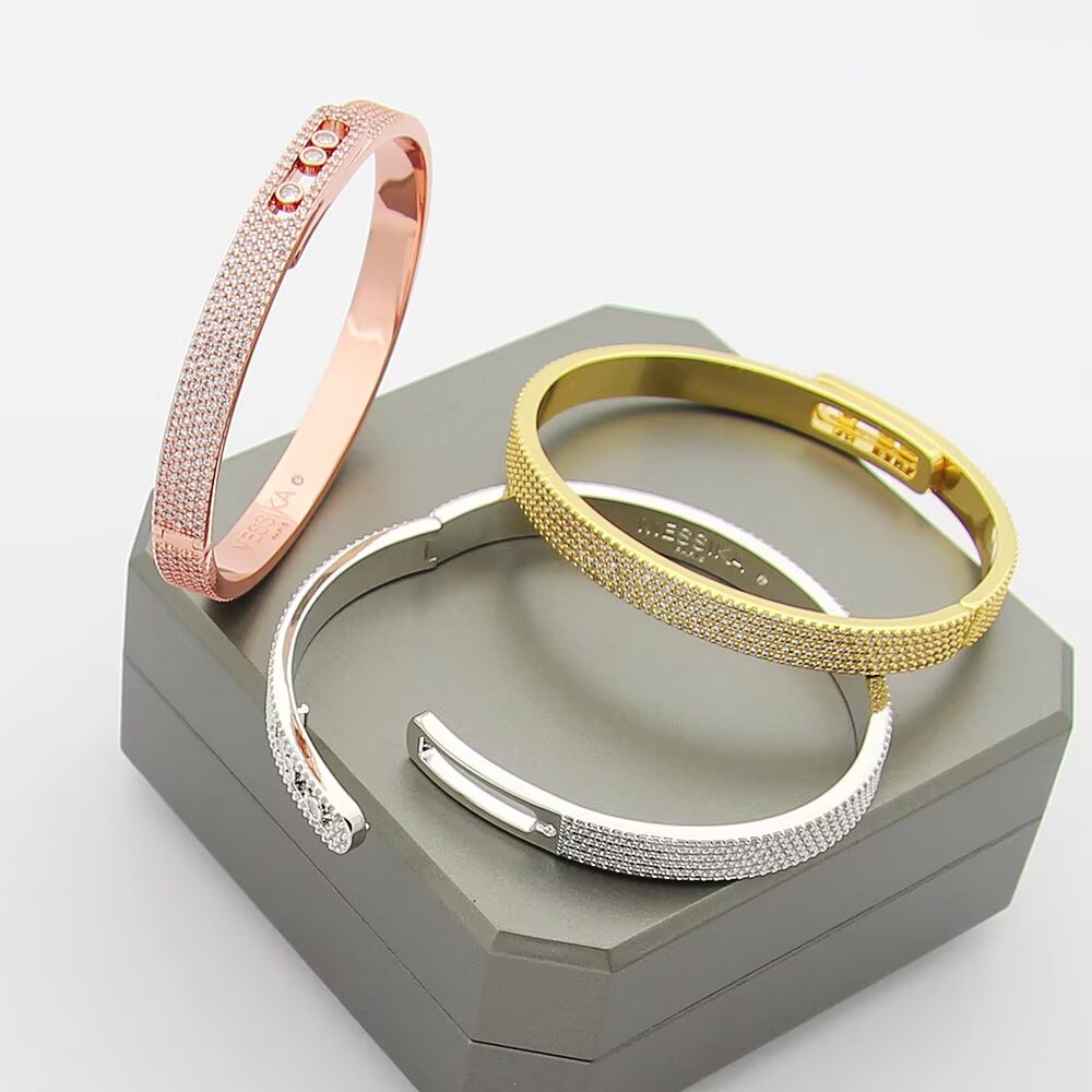 [Vera  Jewelry]Move Noa Full Pavé Diamond Bangle Bracelet