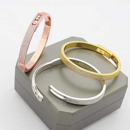[Vera  Jewelry]Move Noa Full Pavé Diamond Bangle Bracelet