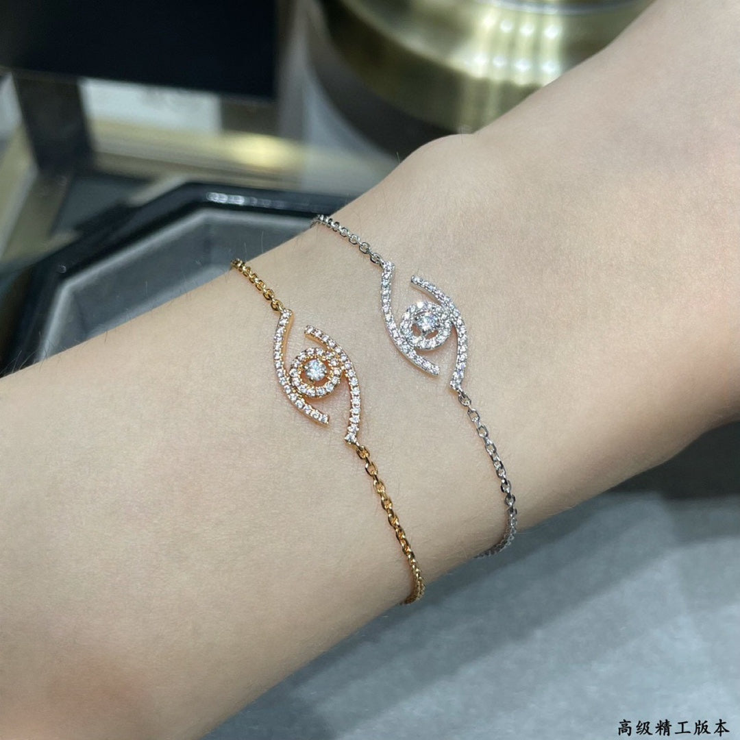 [Vera  Jewelry]Lucky Eye Pave-Set Diamond Bracelet