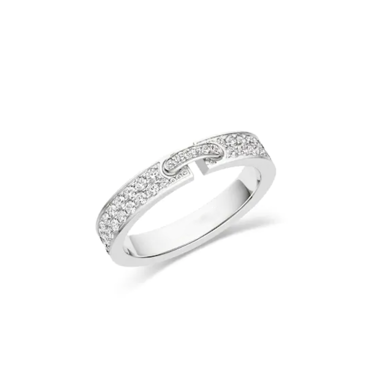 [Vera  Jewelry]ALLIANCE LIENS VIDENCE PAVED DIAMOND 4MM RING