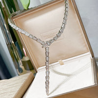 [Vera]BV SERPENTI VIPER SERIES FULL PAVE DIAMOND NECKLACE