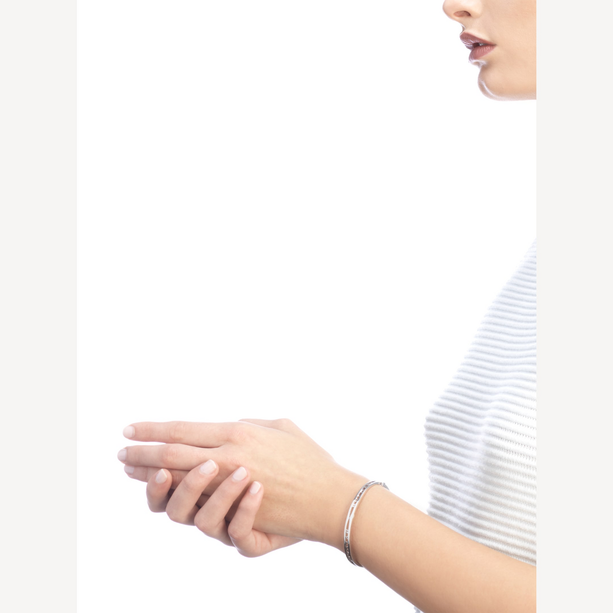 [Vera]ZERO 1 SPIRAL LOGO SILBERARMBAND