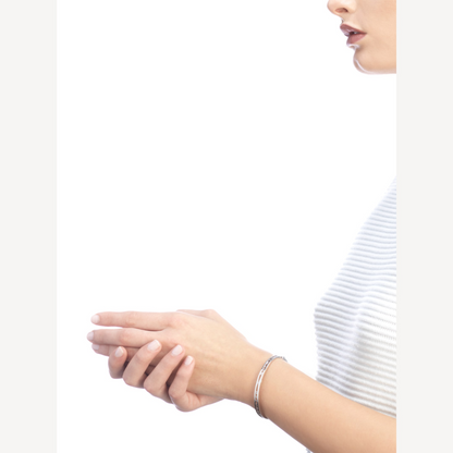 [Vera]ZERO 1 SPIRAL LOGO SILBERARMBAND