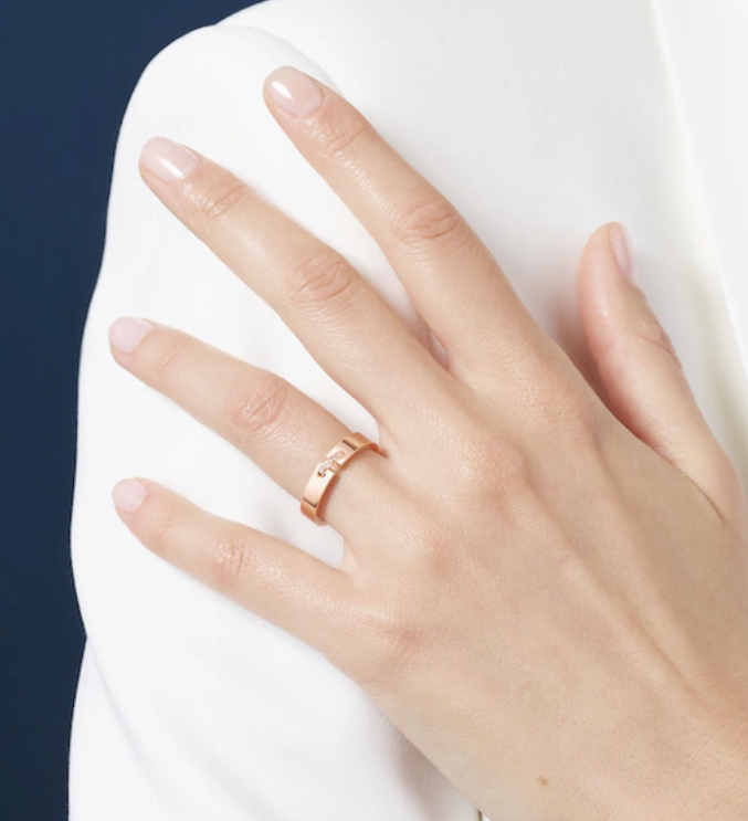 [Vera Jewelry]ALLIANCE LIENS VIDENCE DIAMANT 4MM RING