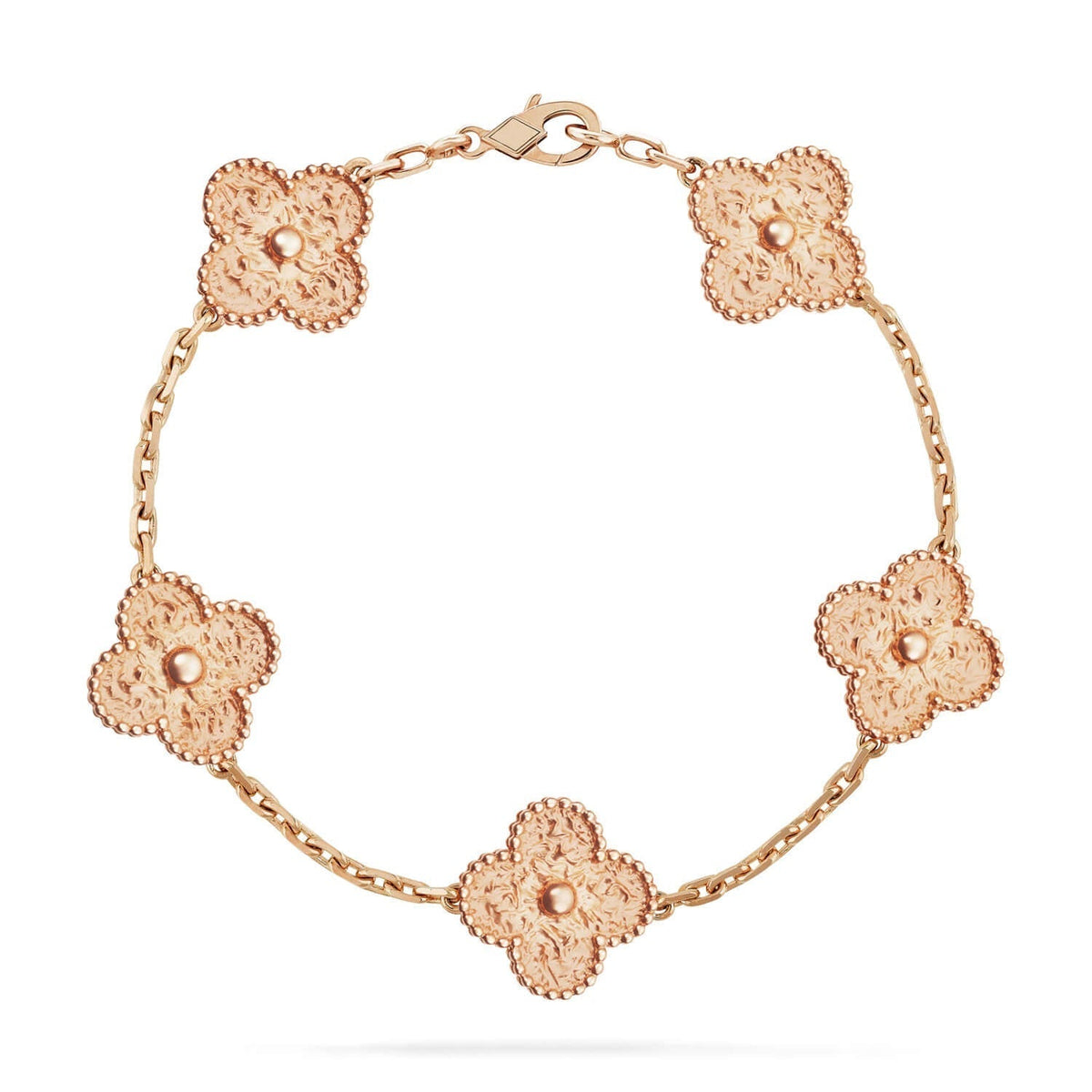 [Vera  Jewelry]LUCKY CLOVER 5-MOTIF BRACELET - BRONZING
