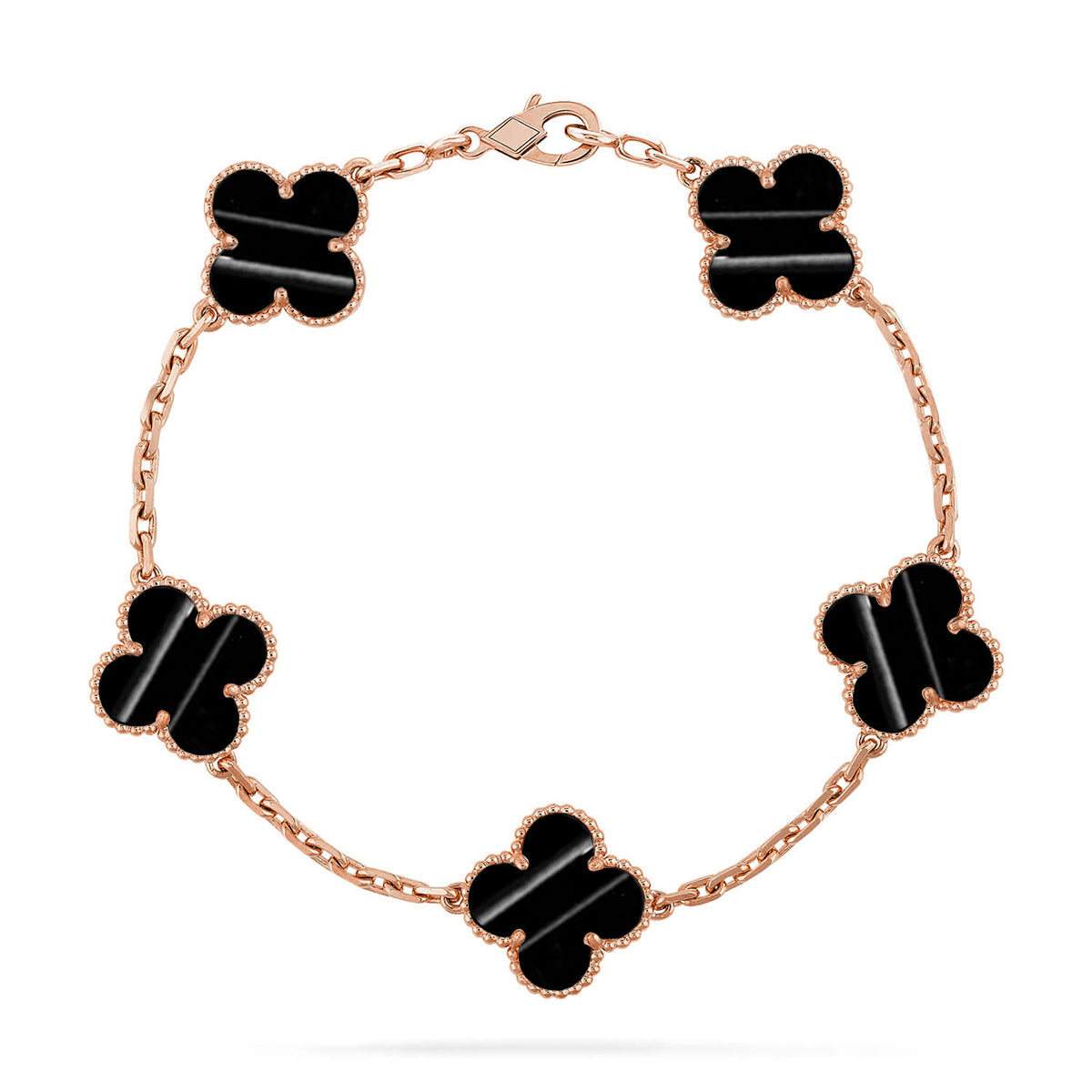[Vera  Jewelry]LUCKY CLOVER 5-MOTIF BRACELET - PULSE STONE COLLECTION