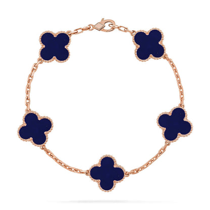 [Vera Jewelry]CLOVER 5 MOTIF LAPIS LAZULI BRACELET COLLECTION