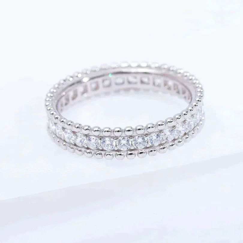 [Vera Jewelry]PERLEE DIAMOND SILVER RING