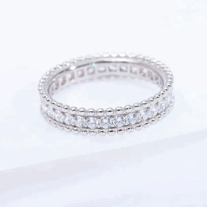 [Vera Jewelry]PERLEE DIAMOND SILVER RING